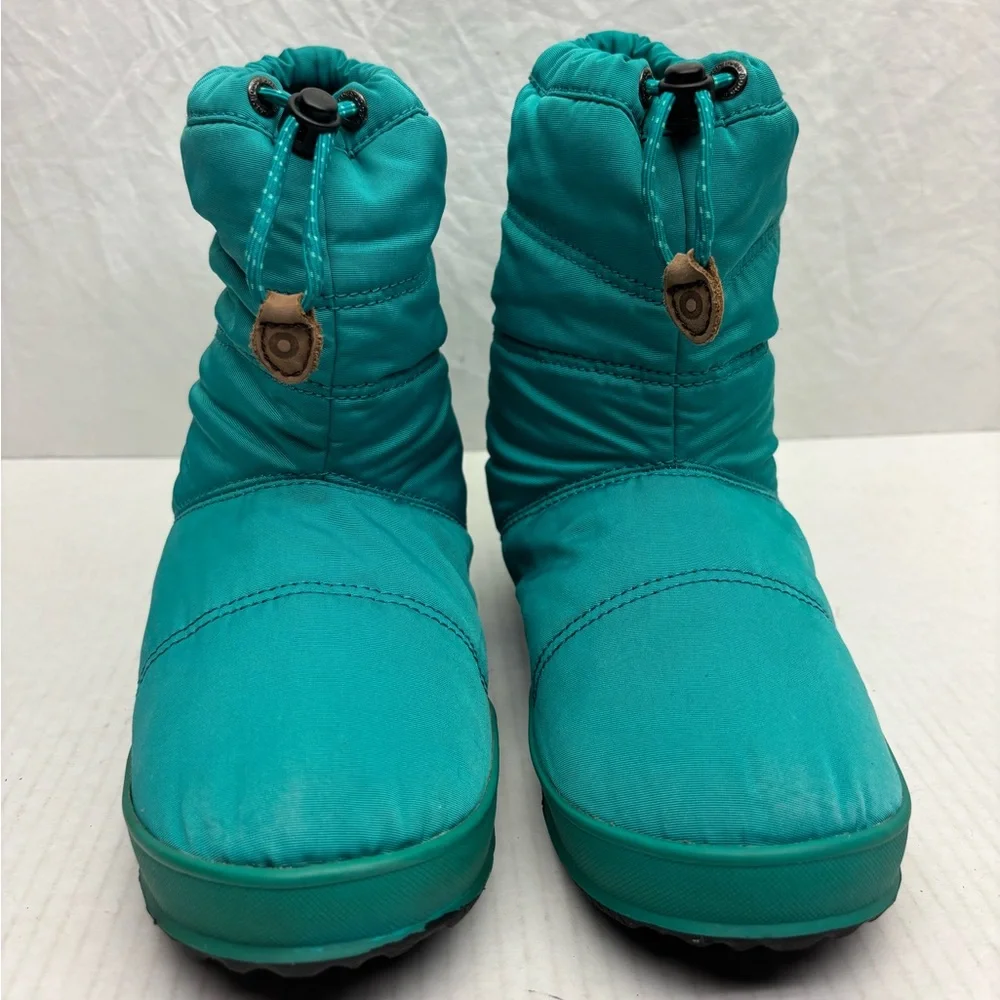 Bogs Snowday Teal Puffer Winter Boots, size 5 big girl, box 25